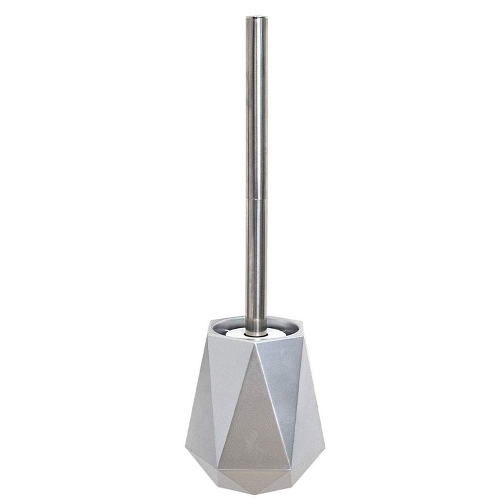 KIZQYN Toilet Brush Wall-Mounted Vertical Toilet Brush Long Handle Holder Toilet Brush Beautifully Designed Bathroom Household Toilet Brush Creative Set Toilet Cleaner Brush (Color : B)