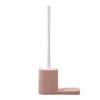 KIZQYN Toilet Brush Long Handle Wall-Mounted Toilet Brush Holder Simple Design Toilet Brush Household Bathroom Dead Corner Cleaning Toilet Brush Set Toilet Cleaner Brush (Color : Brass) view 1