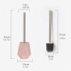 KIZQYN Toilet Brush Toilet Brush,Wall-Mounted Vertical Toilet Brush Long Handle Holder Toilet Brush Beautifully Designed Bathroom Household Toilet Brush Creative Set Toilet Cleaner Brush (Color : D) view 2