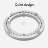 Aluminum Heavy Duty Lazy Susan Rotating Turntable,8/12 /16 Inches Aluminum Lazy Susan Turntable Ring, table bearing for lazy susan,For Dining Table TV Computer Monitor Kitchen Dining (Color : Silver view 2