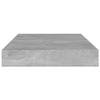QZZCED Modern Bookshelf Boards 4 pcs,Book Storage Shelf Replacement Panel Display,Floating Shelves Units Organizer Display Shelves,Concrete Gray 39.4"x3.9"x0.6" Chipboard(No Mounting Accessories) view 3