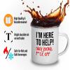Customer Service Camper Mug 12oz - I'm here to help - Call Center Phone Number Contact Support Department Employee Representative view 4