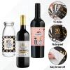 URROMA 50th Birthday Party Wine Bottle Labels Present, 15 Sheets Cheers to 50 Years Beer Stickers Party Decoration Supplies for 50 Years Old view 4