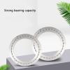12/16/24 Inch Heavy Duty Steel Lazy Susan Bearing,Lazy Susan Turntable Bearing,360 Degree Rotating,with Silicone Suction Cup Cushion (Color : Silver, Size : 200mm (8 inches)) view 2