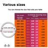 12/16/24 Inch Heavy Duty Steel Lazy Susan Bearing,Lazy Susan Turntable Bearing,360 Degree Rotating,with Silicone Suction Cup Cushion (Color : Silver, Size : 200mm (8 inches)) view 3