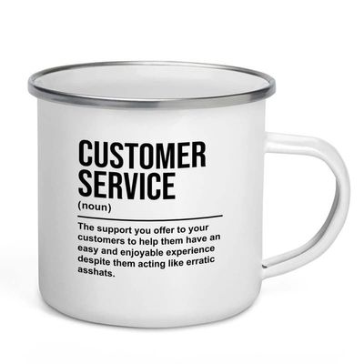 Customer Service Camper Mug 12oz - The support you - Call Center Phone Number Contact Support Department Employee Representative