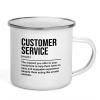 Customer Service Camper Mug 12oz - The support you - Call Center Phone Number Contact Support Department Employee Representative view 1