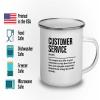 Customer Service Camper Mug 12oz - The support you - Call Center Phone Number Contact Support Department Employee Representative view 3