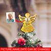 V VIBEPY All Over Printed, Personalized Memorial Christmas Tree Topper, Christmas Tree Decor, Memory Angel Tree Topper, 12" Wood Tree Topper, Gift for Friend, Gift for Family, Christmas Tree Toppers view 3