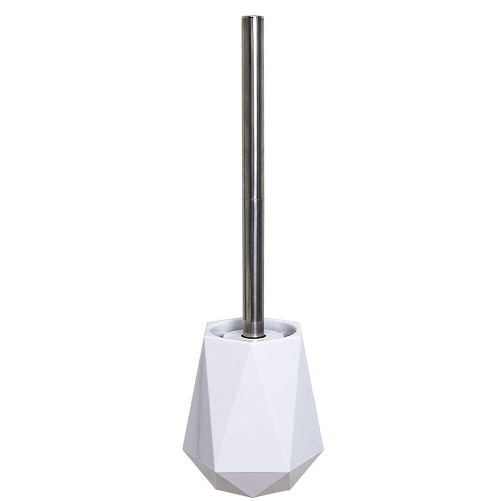 KIZQYN Toilet Brush Wall-Mounted Vertical Toilet Brush Long Handle Holder Toilet Brush Beautifully Designed Bathroom Household Toilet Brush Creative Set Toilet Cleaner Brush (Color : Brass)