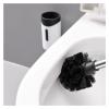 KIZQYN Toilet Brush Toilet Brush,Household Stainless Steel Long Handle Silicone Toilet Brush, Bathroom Cleaning Brush with Holder (White Gray) Toilet Cleaner Brush (Color : Brass) view 3