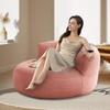 Bean Bag Chair Chenille Bean Bag Cover No Filler Washable Ultra Soft Pouf Ottoman Kids Adults Beanbag Chair Lazy Armchair Couch Floor Seating Living Room Furniture (Color : Light Pink, Size : 100cm view 4