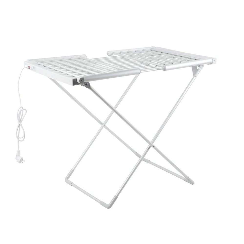 Electric Heated Clothes Drying Rack, Foldable Laundry Drying Rack, Free-Standing Large Drying Rack, Towel Rail, 18 Heated Bars, 230W, 45-55 C Constant Temperature,Energy-Efficient,Easy Storage