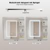 Mepplzian Medicine Cabinets with Light,LED Bathroom Mirror Cabinet with Storage,Mirrored Lighted Medicine Cabinet Wall Mounted,Medicine Cabinets for Bathroom,Botiquin para Bao con Espejo,28X28inch view 4