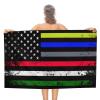 Calculay American Flag Beach Towel-Quick Dry Super Absorbent Soft Bath Towel for Swimming/Camping/Beach/Yoga/Gym/Travel Sports Gym TowelOne Size view 1