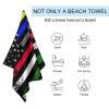Calculay American Flag Beach Towel-Quick Dry Super Absorbent Soft Bath Towel for Swimming/Camping/Beach/Yoga/Gym/Travel Sports Gym TowelOne Size view 3