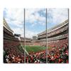 3 Pieces American Soccer Canvas Wall Art, Cincinnati Sport Stadium Art Print for Wall Decor, Football Paul Brown Stadium Posters Gift for Men Boys Room Wall Decorations Framed Ready to Hang 28x42 in view 1
