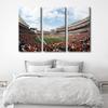 3 Pieces American Soccer Canvas Wall Art, Cincinnati Sport Stadium Art Print for Wall Decor, Football Paul Brown Stadium Posters Gift for Men Boys Room Wall Decorations Framed Ready to Hang 28x42 in view 3