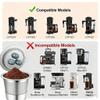 Reusable K Cups Compatible with Ninja Coffee Maker,Stainless Steel 4 Pack Reusable Coffee Pods,Permanent K Cups Coffee Filters Fit for Ninja CFP201 CFP 300 CFP305 CFP400 (4Pack) view 3