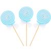 3Pcs Fake Lollipop Christmas Candy Model Prop Wool Felt Simulation Food Ornament for Xmas Tree, Wedding Party Photo Prop view 1