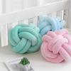 Altsuceser DIY Knot Pillow Round Ball Cushion Sofa Lumbar Pillow Chair Back Cushion Throw Pillow Decoration Blue view 2