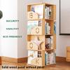 360  Rotation Kids Bookshelf Solid Wood Bookcase with Letter Baffle, Home Kindergarten Early Education Center Picture Book Display Shelf (Size : 6 Tier) view 4