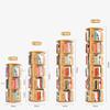 360  Rotation Solid Wood Bookshelf, Floor Standing Kids Bookcase with Letter Baffle, for Home Kindergarten Early Education Center (Size : 6 Tier) view 2