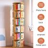 360  Rotation Solid Wood Bookshelf, Floor Standing Kids Bookcase with Letter Baffle, for Home Kindergarten Early Education Center (Size : 6 Tier) view 3