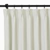 TWOPAGES Blackout Curtain Drapery Heacyweight Pinch Pleated Window Curtain Drape Panel Thermal Insulated Curtain Drapery for Living Room Bedroom, 100W x 96L Inch, 1 Panel, Ivory view 2