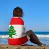 Calculay Lebanese Flag Beach Towel-Quick Dry Super Absorbent Soft Bath Towel for Swimming/Camping/Beach/Yoga/Gym/Travel Sports Gym TowelOne Size view 4