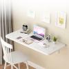 Aigoss Wall Mounted Table Folding Floating Laptop Desk Fold Down Desk Folding Dining Table Laundry Table Foldable Wall Shelf Computer Desks Workstations (Color : White, Size : L70xW50cm/L28xW20in) view 2