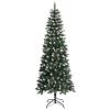Gecheer Large Collapsible Christmas Tree, Green PVC Steel Cone-shaped 82.7 Inch for Indoor Outdoor Living Room view 1