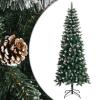 Gecheer Large Collapsible Christmas Tree, Green PVC Steel Cone-shaped 82.7 Inch for Indoor Outdoor Living Room view 2