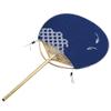 Zerodeko Decorative Handheld Fan Japanese Style Double-Sided Embroidery Elegant Circular Design for Dance and Home view 2