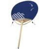 Zerodeko Decorative Handheld Fan Japanese Style Double-Sided Embroidery Elegant Circular Design for Dance and Home view 4
