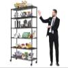 6-Tier Storage Racks, 2100Lbs Capacity Heavy Duty Metal Shelf with Wheels, NSF Certified Commercial Grade Adjustable Large Wire Shelving Unit for Closet Kitchen Garage Basement 48"Lx18"Wx72"H view 1