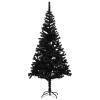 Gecheer Artificial Christmas Tree, Black PVC Steel Large Durable Cone-shaped for Indoor Outdoor Living Room view 1