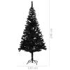 Gecheer Artificial Christmas Tree, Black PVC Steel Large Durable Cone-shaped for Indoor Outdoor Living Room view 2