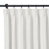 TWOPAGES Blackout Curtain Drapery Heacyweight Pinch Pleated Window Curtain Drape Panel Thermal Insulated Curtain Drapery for Living Room Bedroom, 100W x 96L Inch, 1 Panel, Beige White view 2