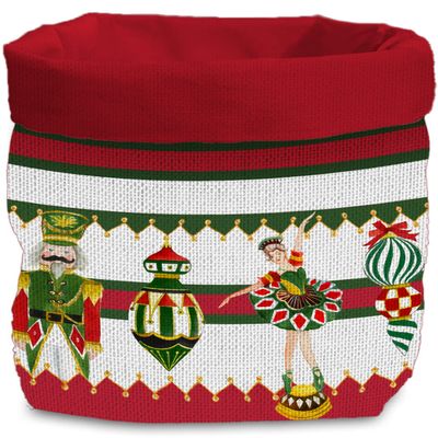 BACI MILANO XMAS CAROL FABRIC PAD BAG