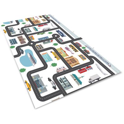 Car Carpet Rugs Play Mat for Kids,Road Traffic Rug Carpet for Playing with Cars Toys,Educational City Life Area Rugs,Children's Have Fun Throw Rug for Playroom Bedroom Game Room 79x118IN/200x300cm