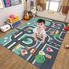 Car Carpet Rugs Play Mat for Kids,Road Traffic Rug Carpet for Playing with Cars Toys,Educational City Life Area Rugs,Children's Have Fun Throw Rug for Playroom Bedroom Game Room 71x98IN/180x250cm view 2