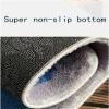 5x8ft Irregular Shaped Oval Area Rug Botanical Print Abstract Carpet White Blue Gray Non-Slip Rugs for Living Room Bedroom Dining Room Decor Stain Resistant Washable view 4