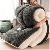 Pealihuy Thick Lamb Velvet Fabric Winter Quilt, Bedding Winter Quilt Snowflake Velvet Quilt Thickened Warmth Lamb Velvet Winter Quilt Double-Sided Fleece,Grey,150x200cm -3.5G view 1