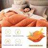 Pealihuy Thick Lamb Velvet Fabric Winter Quilt, Bedding Winter Quilt Snowflake Velvet Quilt Thickened Warmth Lamb Velvet Winter Quilt Double-Sided Fleece,Grey,150x200cm -3.5G view 2