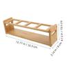 NOLITOY Kitchen Wooden Storage Rack for Condiments Spice Bottle Organizer Convenient Handles for Storing Sauces Jelly Jars and Medicine Bottles Keeps Kitchen Tidy and Organized view 2