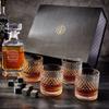 Custom Crystal Decanter Set - 7 pc Luxury Carson Decanter, Personalized Product view 1
