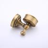 KIZQYN Toilet Brush Retro Toilet Brush Holder Ceramic Brush Cup Brass Brush Holder Round Brush Head All-Round Cleaning Toilet Bowl Brush Set Toilet Cleaner Brush view 4