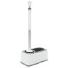 KIZQYN Toilet Brush Wall-Mounted Toilet Brush Can Hold Cleaning Supplies Soft Brush Head Long Handle and Shelf Punch-Free Toilet Bowl Brush Set Toilet Cleaner Brush view 1