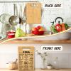 60th Birthday Gifts for Women Men, Happy 60 Year Old Birthday Gift Cutting Board for Her Him, Back In 1966 Birthday Decorations Woman Man Turning 60, 60th Cutting Board Birthday Favor view 2
